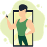 fitness coach illustration free download