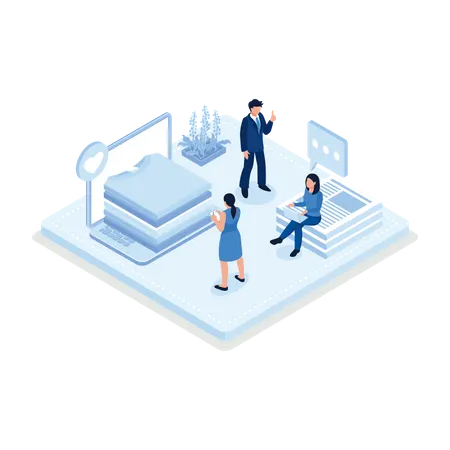 Online Flea Market  Illustration