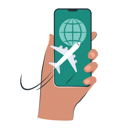 Online Flight tickets  Illustration