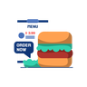 online food app illustrations free