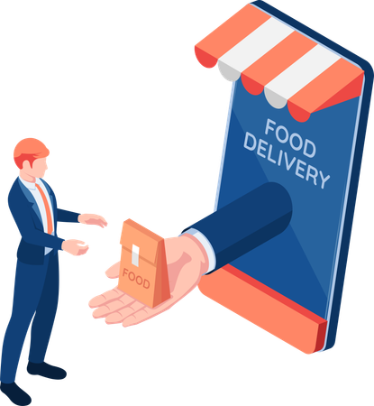 Online Food Delivery  Illustration