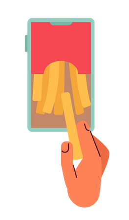 Online food order  Illustration