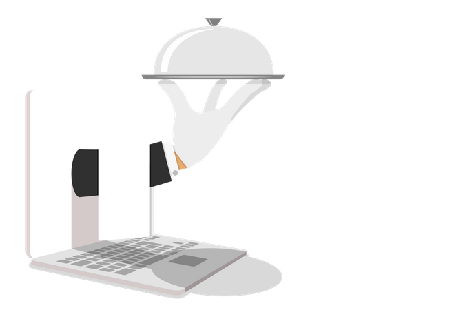 Online food ordering  Illustration