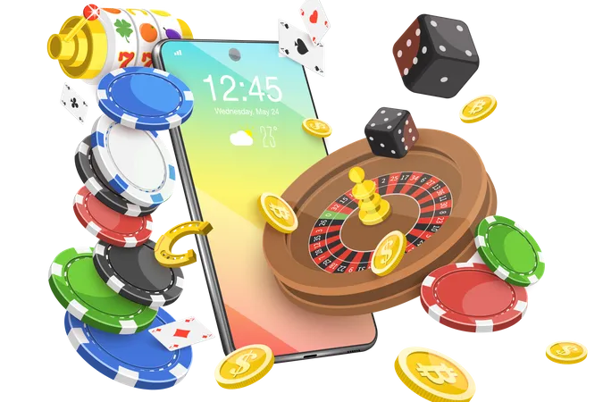 Online Gambling Illustration