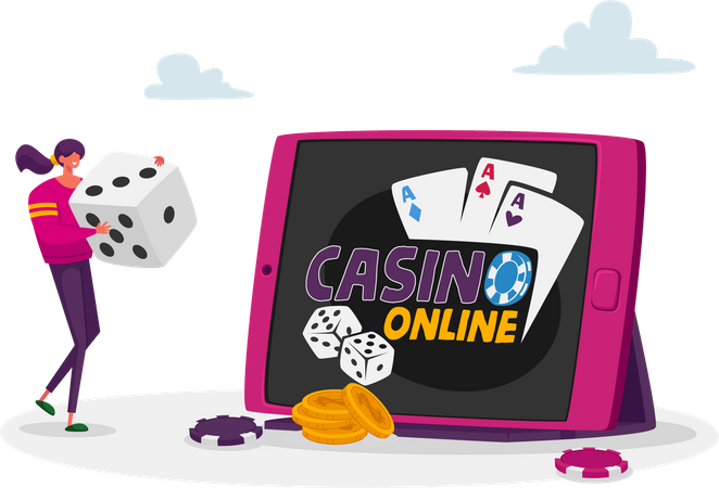 Online gambling  Illustration