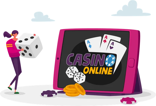 Online gambling  Illustration