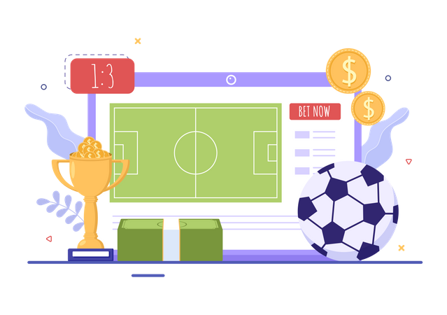 Online gambling platform  Illustration