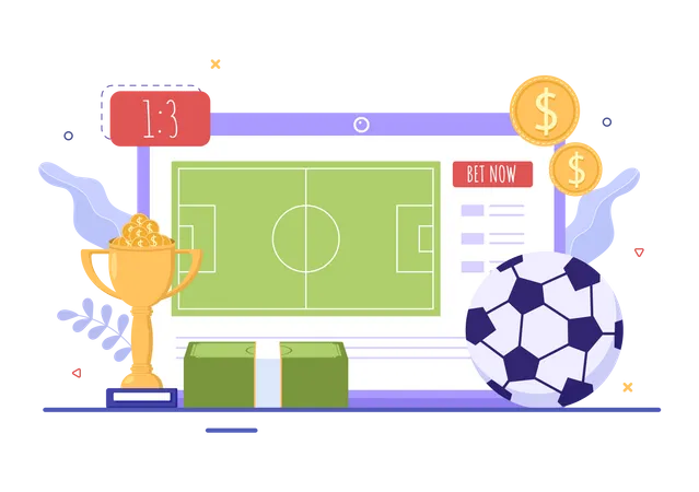 Online gambling platform  Illustration