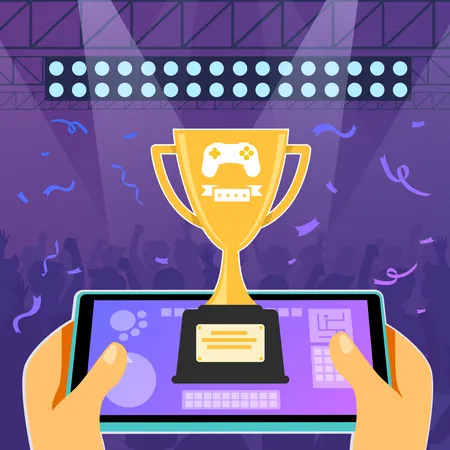 Online gaming competition Illustration