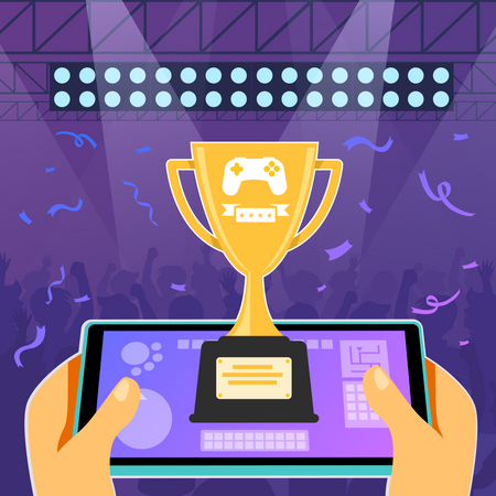 Online gaming competition  Illustration