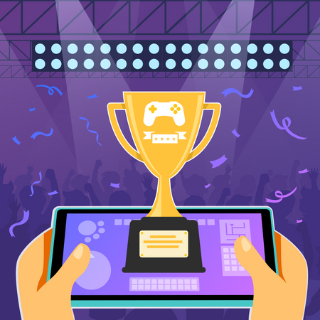 Online-Gaming-Wettbewerb  Illustration