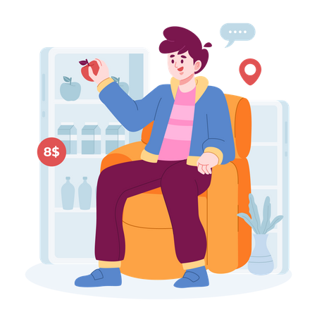 Online-Glossar-Shop  Illustration