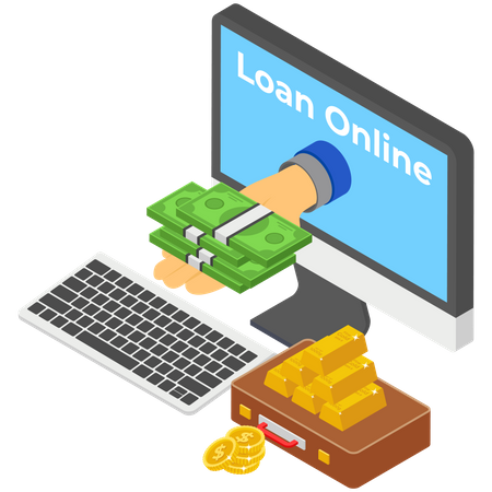 Online Gold Loan Illustration