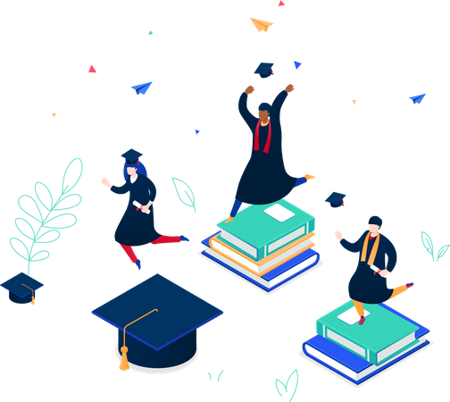 Online Graduation  Illustration