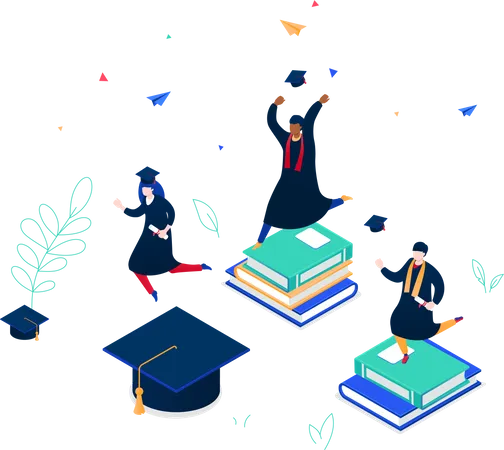 Online Graduation  Illustration