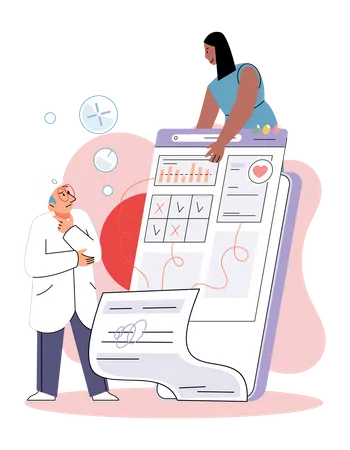 Online Health care  Illustration