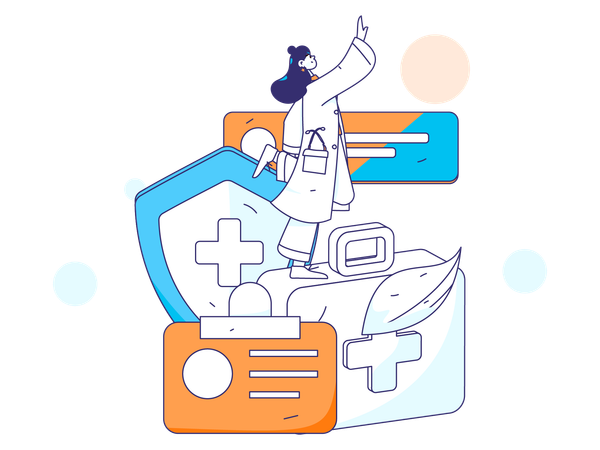 Online Healthcare  Illustration