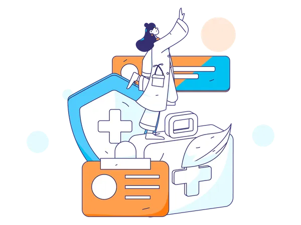 Online Healthcare  Illustration