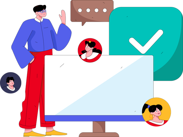 Online Hiring Form  Illustration