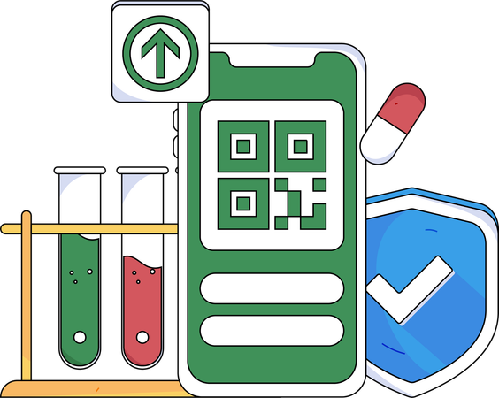 Online hospital payment  Illustration