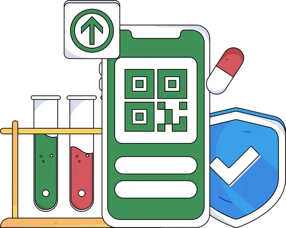 Online hospital payment  Illustration