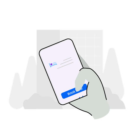 Online hotel booking  Illustration