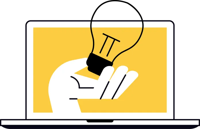 Online idea  Illustration