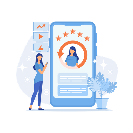 Online identity management  Illustration