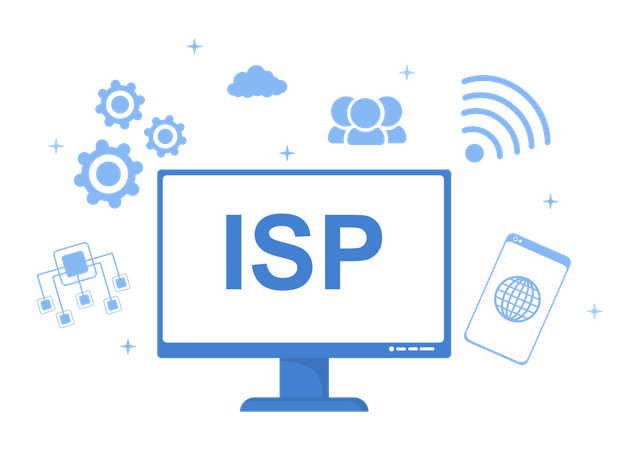 Online information about ISP Illustration