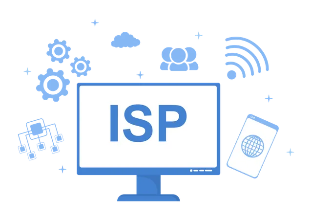 Online information about ISP  Illustration
