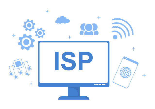 Online information about ISP  Illustration