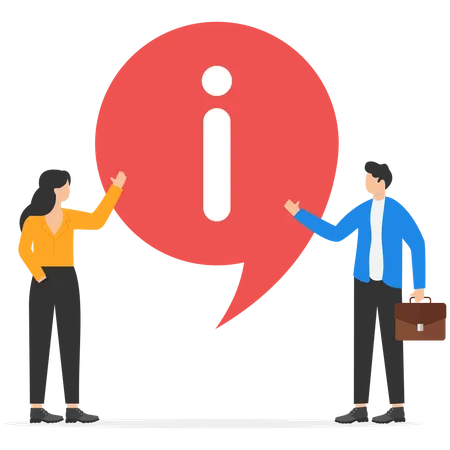 Information Center Online Customer Support Useful Information Guides Frequently Asked Questions Flat Vector Illustration 일러스트레이션