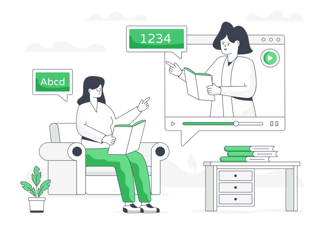 Online Informational Video  イラスト