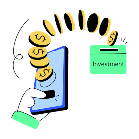 Online investment  Illustration