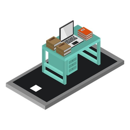 Online Job  Illustration