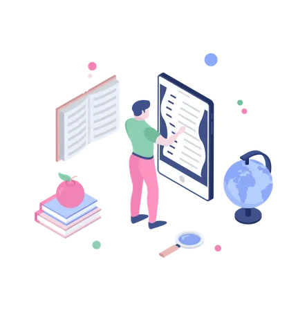 Online knowledge  Illustration