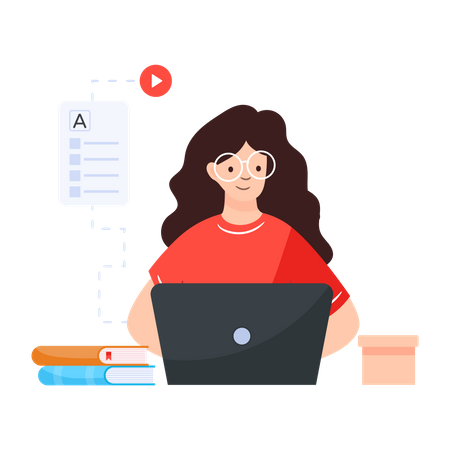 Online Learner  Illustration