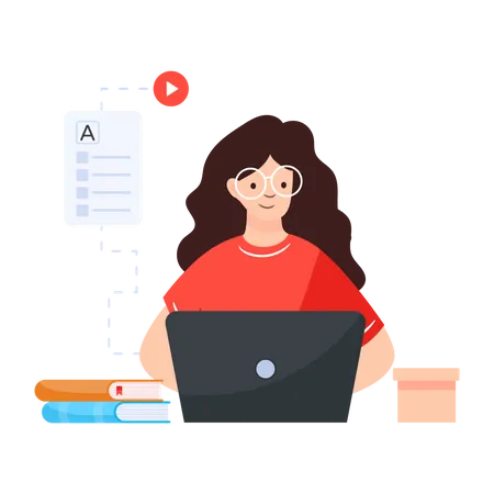 Online Learner  Illustration