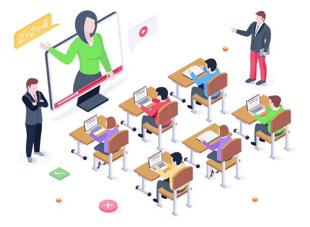 Online Learning Isometric Illustration With High Quality Graphics Illustration