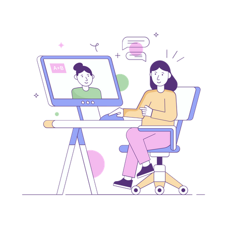 Online learning Illustration