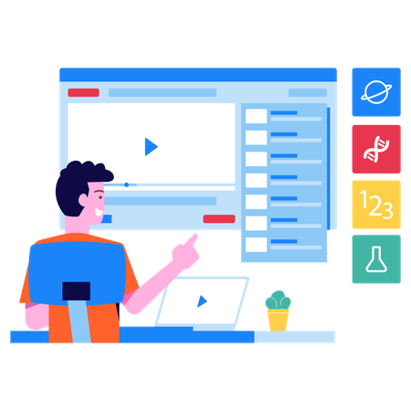 Online Learning For The New Normal  イラスト