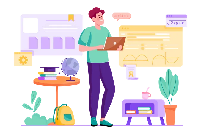 Online learning  Illustration