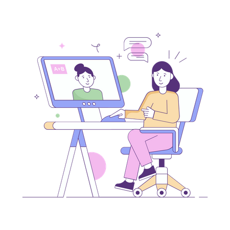 Online learning  Illustration