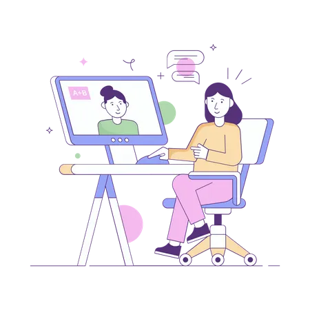 Online learning  Illustration