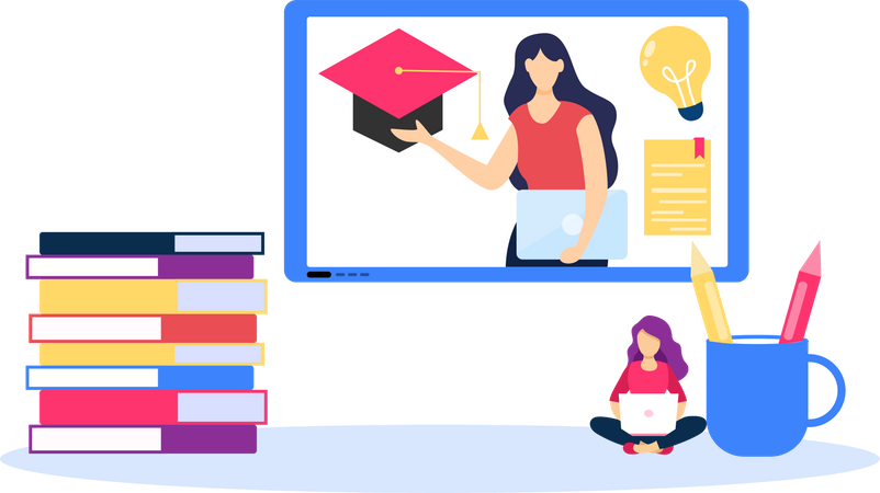 Online Learning  イラスト