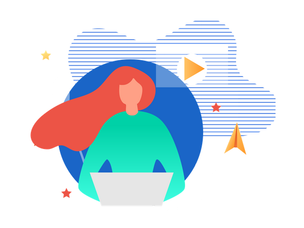 Online learning  イラスト