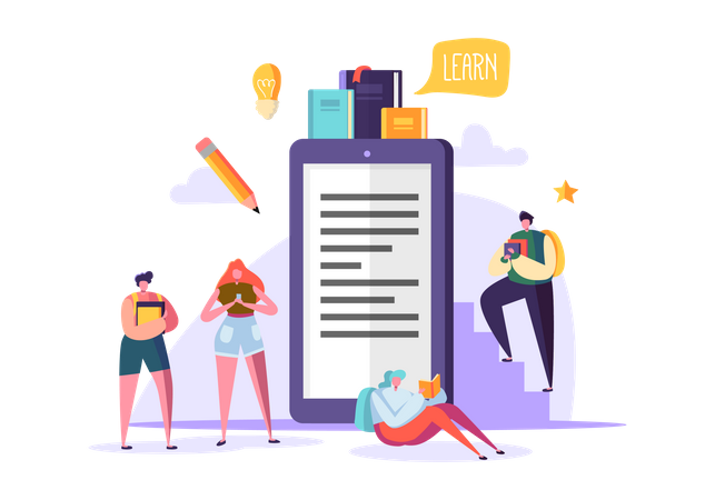 Online learning  イラスト