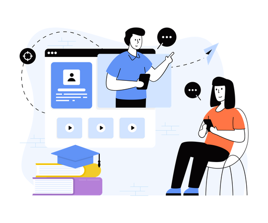 Online learning  イラスト