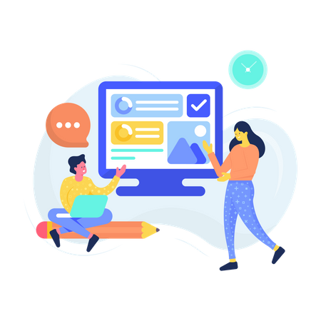 Online Learning  イラスト
