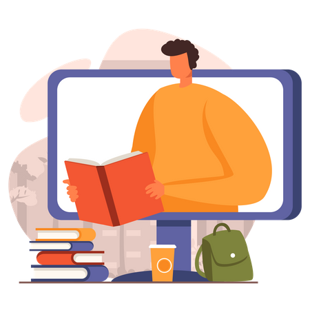 Online learning  イラスト
